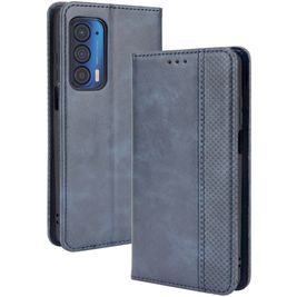 Mobigear Sensation Motorola Edge (2021) Hülle Klapphülle Geldbörse - Blau