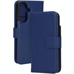 Mobiparts Wallet Samsung Galaxy A27 Hülle Echtes Leder Klapphülle Geldbörse - Blau