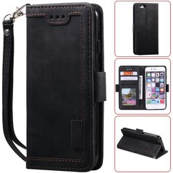 Mobigear Two Tone iPhone 8 Hülle Klapphülle Geldbörse - Schwarz