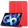 Mobigear Tri-Fold Gel iPad Air 4 (2020) TPU / Kunstleder Klapphülle - Rot