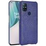 Mobigear Croco OnePlus Nord N10 5G Hülle Hardcase Backcover - Blau