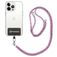 Mobigear Lanyard Universal-Handykette einstellbar - Weiß / Blau / Magenta