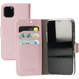 Mobiparts Saffiano Wallet iPhone 11 Pro Hülle Klapphülle Geldbörse - Pink