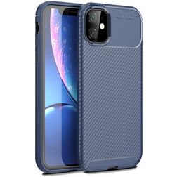 Mobigear Racing iPhone 12 Pro Max Hülle Flexibles TPU Backcover - Blau