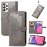 Mobigear Mandala Samsung Galaxy A33 Hülle Klapphülle Geldbörse - Grau