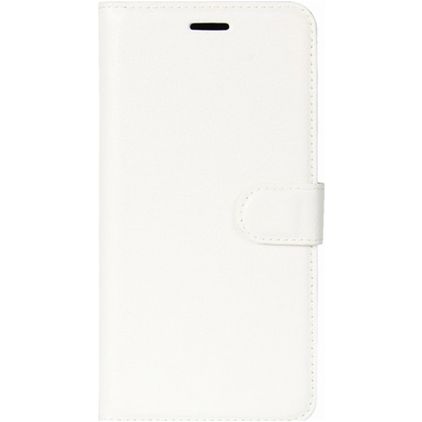 Mobigear Classic Motorola Moto C Plus Hülle Klapphülle Geldbörse - Weiß