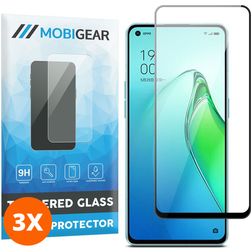 Mobigear Premium OPPO Reno 8 Pro 5G Panzerglas Gehärtetes Glas Displayschutz - Hüllenfreundlich (3er Pack)