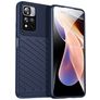 Mobigear Groove Xiaomi Redmi Note 11T Hülle Flexibles TPU Backcover - Blau