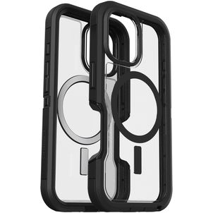 Otterbox Defender iPhone 16 MagSafe Hülle Hardcase Backcover Stoßfest - Transparent / Schwarz