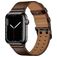 Mobigear Milano Leder Apple Watch Armband Dornschließe - 42/41/40/38 mm - Braun