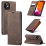Caseme 013 iPhone 12 Hülle Klapphülle Geldbörse - Braun