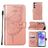 Mobigear Butterfly Samsung Galaxy A55 Hülle Klapphülle Geldbörse - Roségold