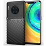 Mobigear Groove Huawei Mate 30 Pro Hülle Flexibles TPU Backcover - Schwarz