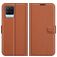 Mobigear Classic Realme 8 Hülle Klapphülle Geldbörse - Cognac