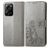 Mobigear Clover POCO X5 Pro Hülle Klapphülle Geldbörse - Grau