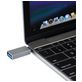 Mobigear Alu USB-C auf USB-A Adapter - Silber