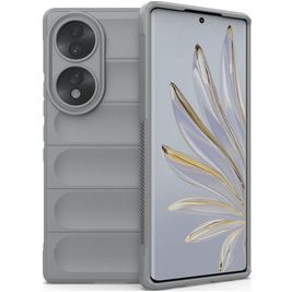 Mobigear Bumpy HONOR 70 Hülle Flexibles TPU Backcover - Grau