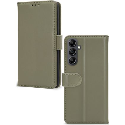 Mobilize Premium Gelly Wallet Samsung Galaxy A14 Hülle Klapphülle Geldbörse - Grün