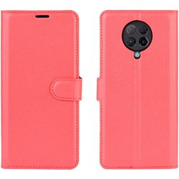 Mobigear Classic POCO F2 Pro Hülle Klapphülle Geldbörse - Rot