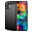 Mobigear Brushed Slim iPhone 17 Hülle Flexibles TPU Backcover - Schwarz
