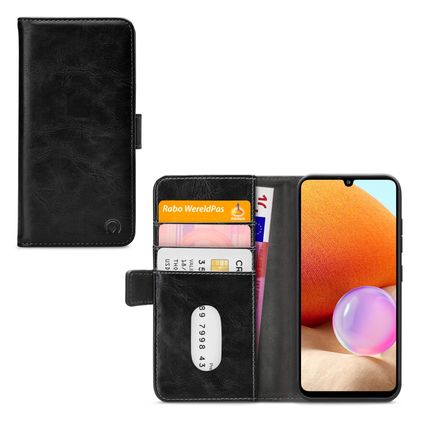 Mobilize Elite Gelly Samsung Galaxy A32 4G Hülle Klapphülle Geldbörse - Schwarz