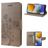 Mobigear Flowers Samsung Galaxy M23 Hülle Klapphülle Geldbörse - Grau