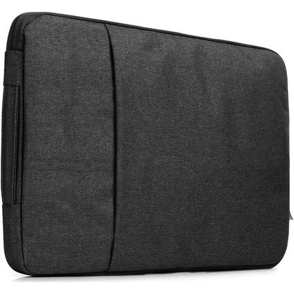Mobigear Denim Zipper Laptop Sleeve 13 - 14 Zoll Laptop Hülle - Schwarz