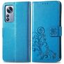 Mobigear Clover Xiaomi 12 Pro Hülle Klapphülle Geldbörse - Blau