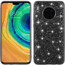 Mobigear Glitter Huawei Mate 30 Hülle Hardcase Backcover - Schwarz
